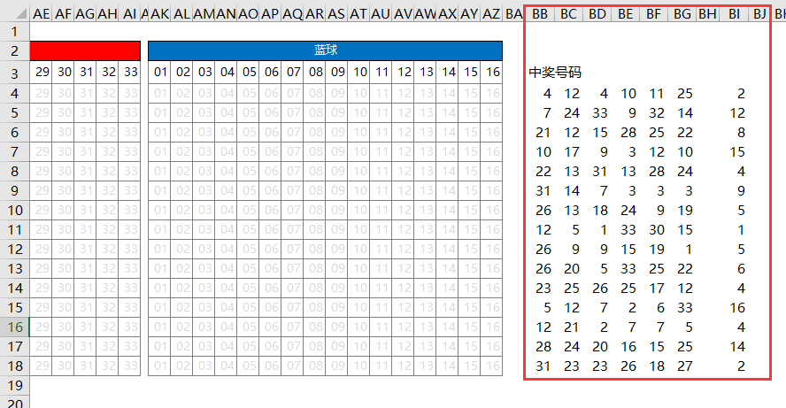 excel制作双色球走势图带连线的教程-趣帮office教程网