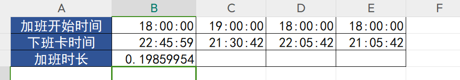 excel中计算加班时间的2个方法-趣帮office教程网