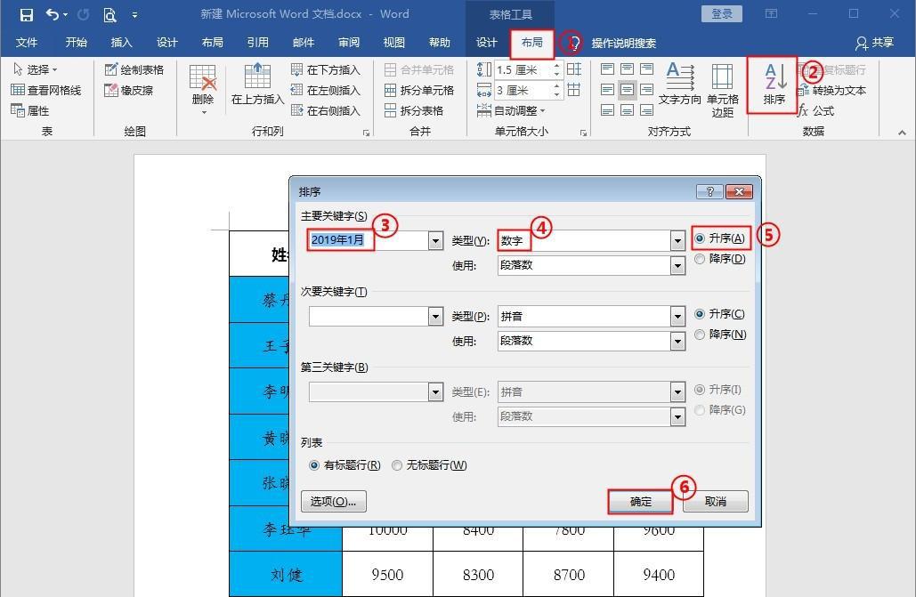 word排序怎么操作，word排序的几种方法-趣帮office教程网