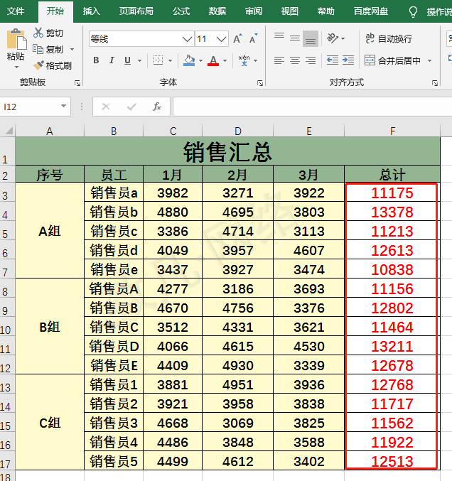 excel小妙招：如何进行快速求和？-趣帮office教程网