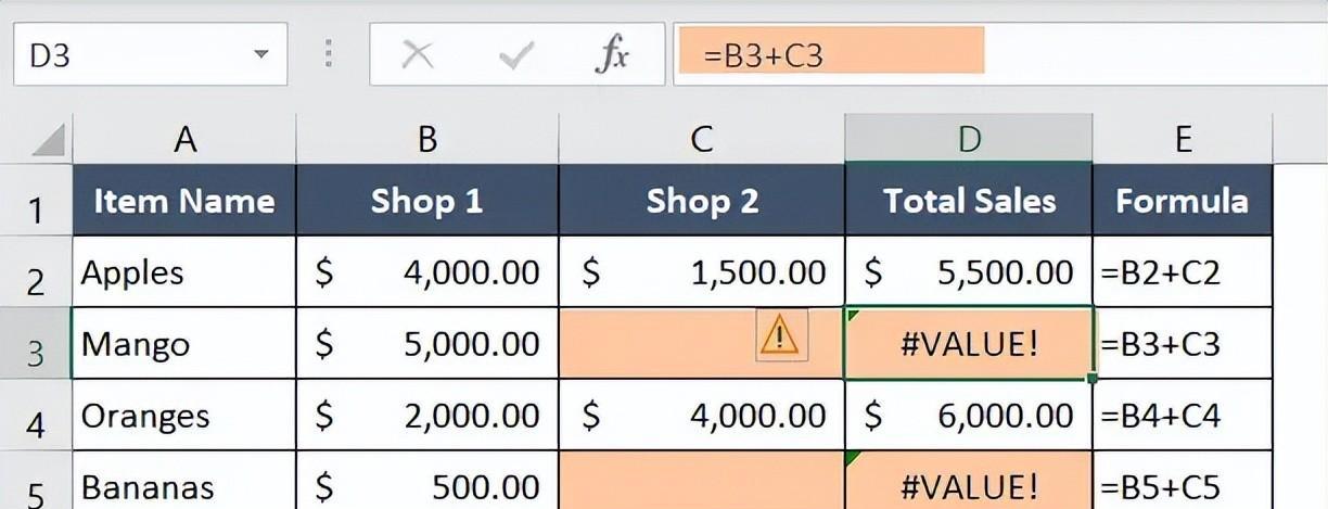 value错误怎么解决，value错误在excel中的意思及原因解析-趣帮office教程网