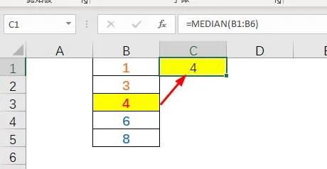 excel表格中median函数的使用方法及实例-趣帮office教程网