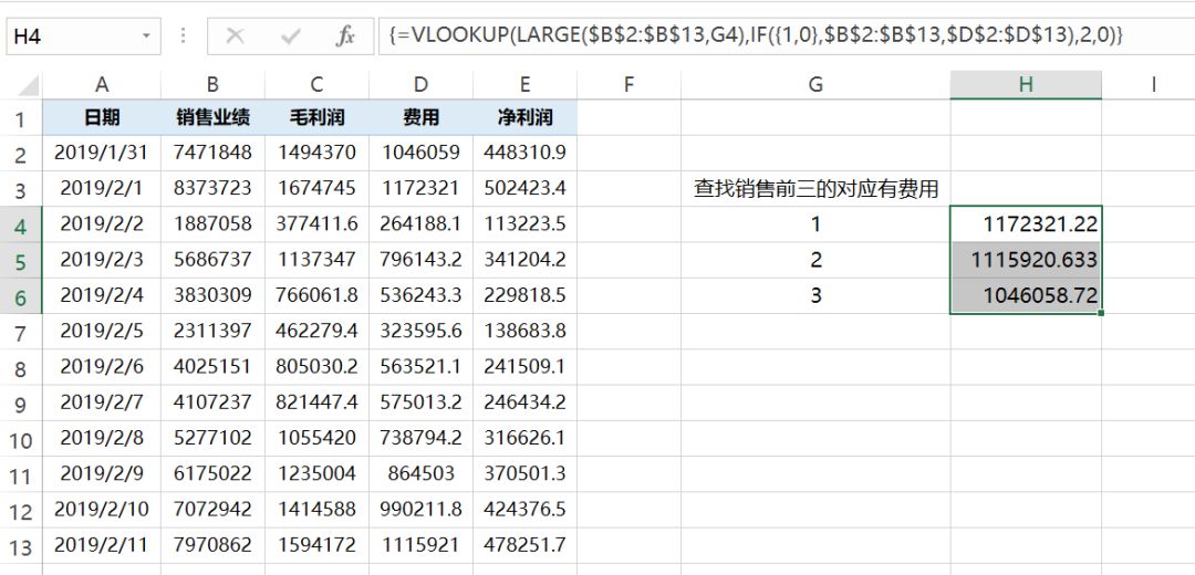 excel中Large和Small函数用法介绍-趣帮office教程网