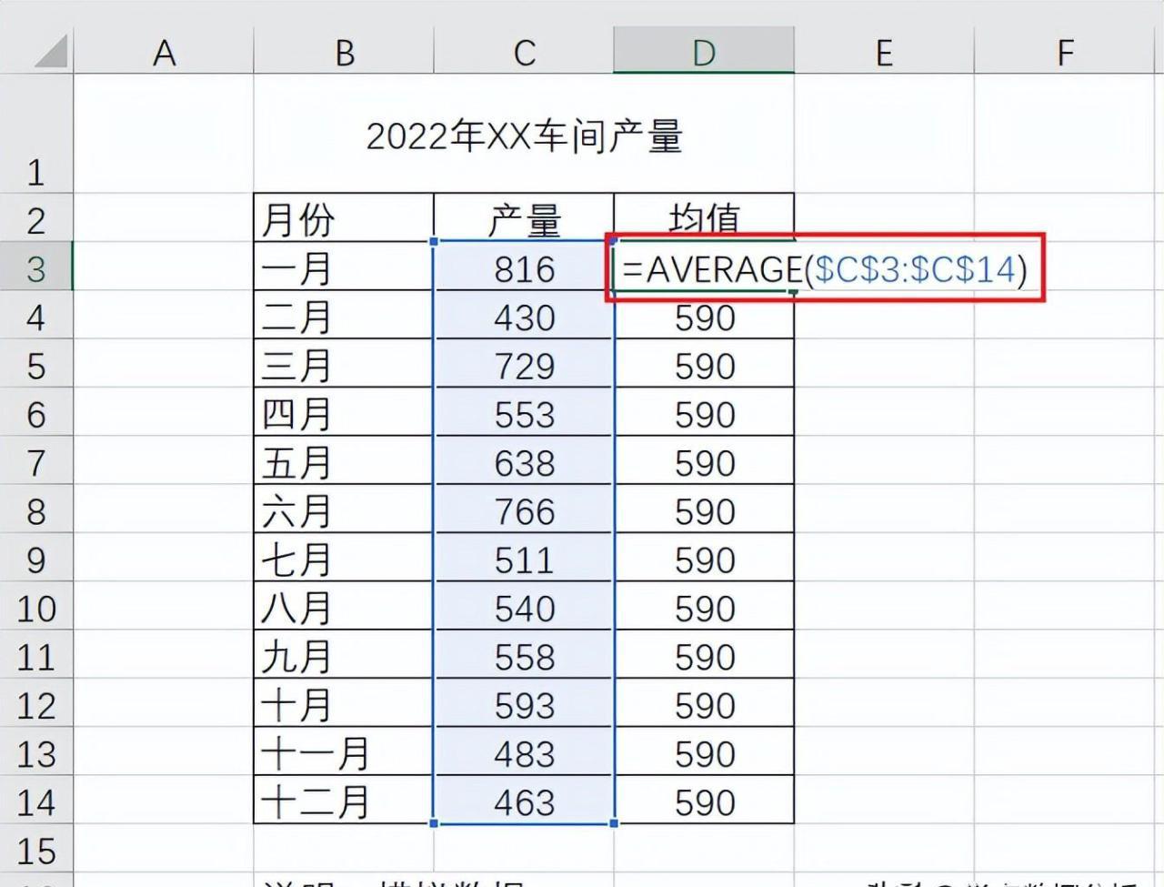 excel创建平均线柱形图教程-趣帮office教程网