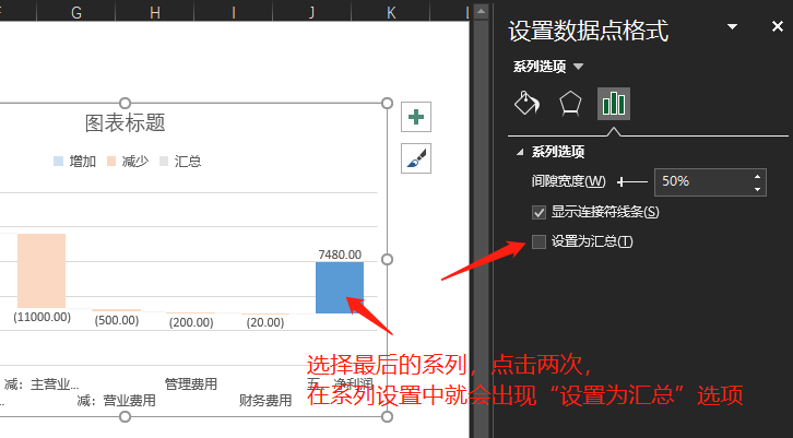 Excel瀑布图的制作方法和详细步骤-趣帮office教程网