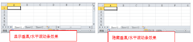 excel设置水平垂直滚动条隐藏的方法-趣帮office教程网