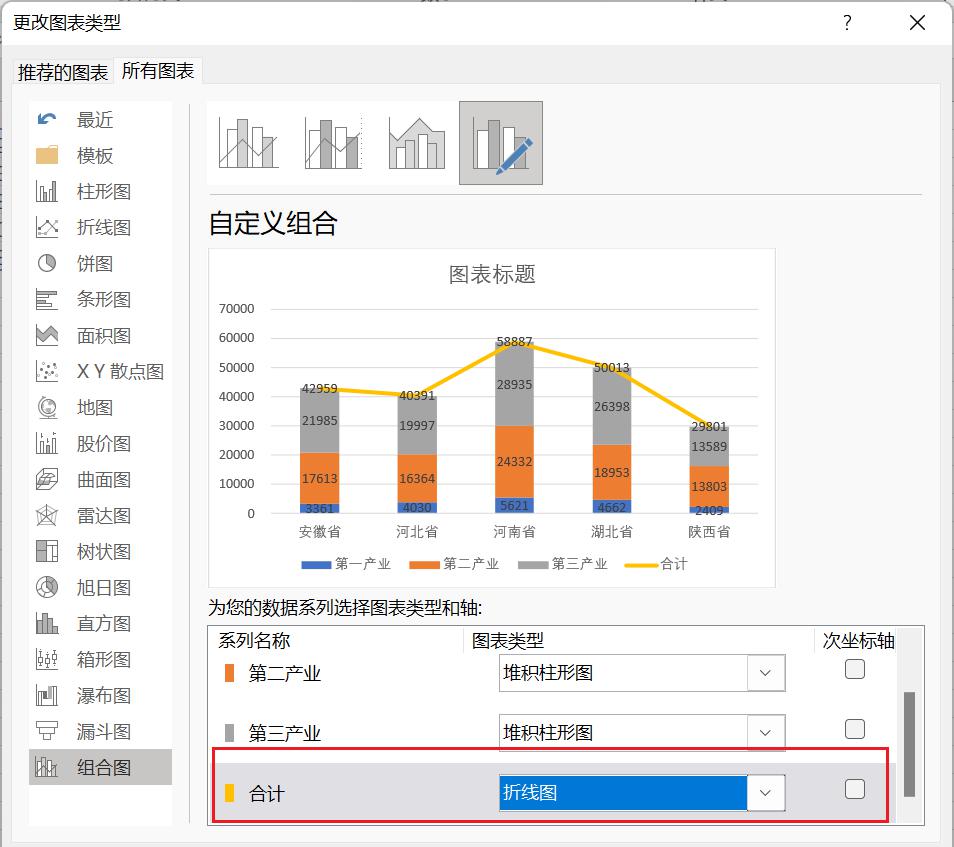 Excel百分比堆积柱形图制作教程-趣帮office教程网