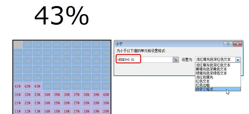 excel方块百分比图制作教程-趣帮office教程网