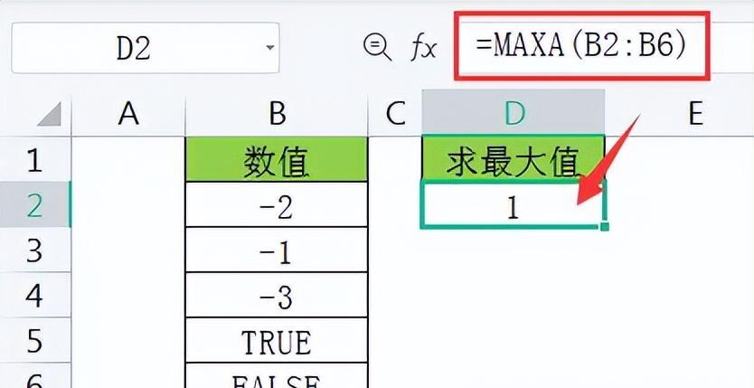 最大值函数excel公式用法详解-趣帮office教程网