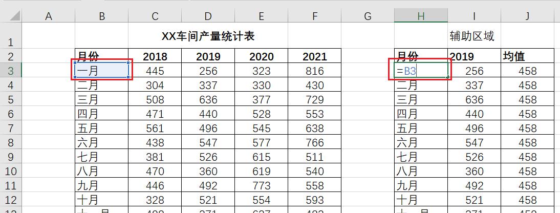 excel中使用单选按钮创建动态平均线柱形图的方法详解-趣帮office教程网