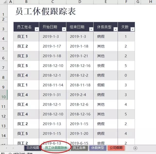 如何用excel制作漂亮的考勤表-趣帮office教程网