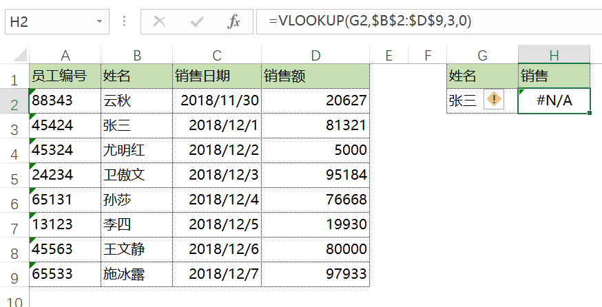 excel中VLOOKUP的12种用法，VLOOKUP出错的原因及解决方法-趣帮office教程网