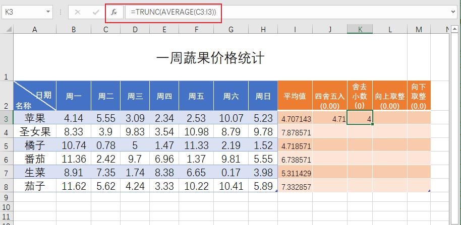 excel向上取整数公式，excel取整函数用法案例介绍-趣帮office教程网