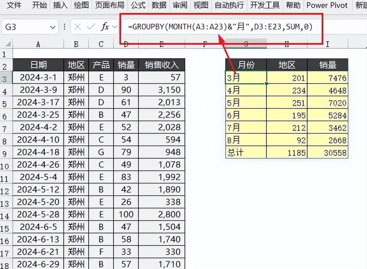 Excel中Groupby函数5大基础用法详解-趣帮office教程网