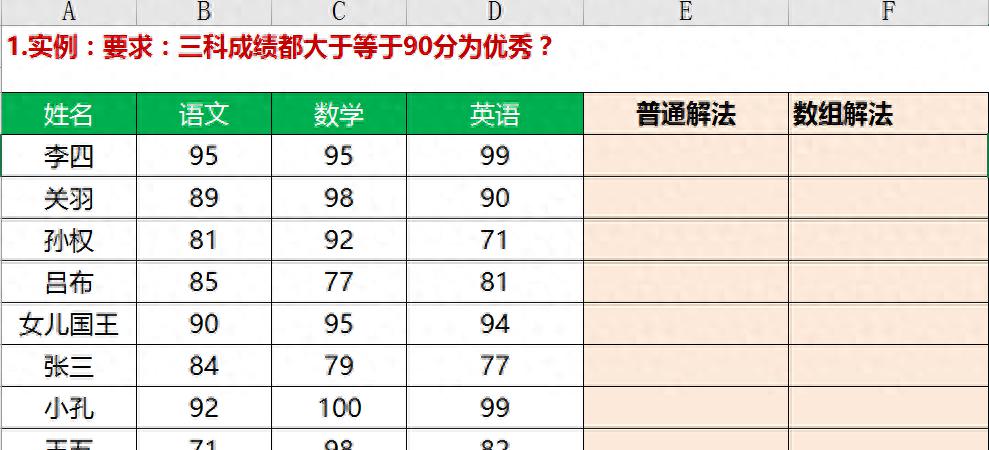 Excel中AND与OR函数一键精确地根据多个条件进行筛选和判断-趣帮office教程网