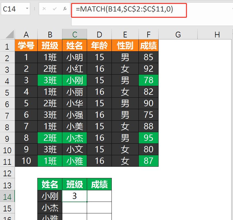 excel中index+match函数组合和vlookup的区别：错序查找优劣对比-趣帮office教程网