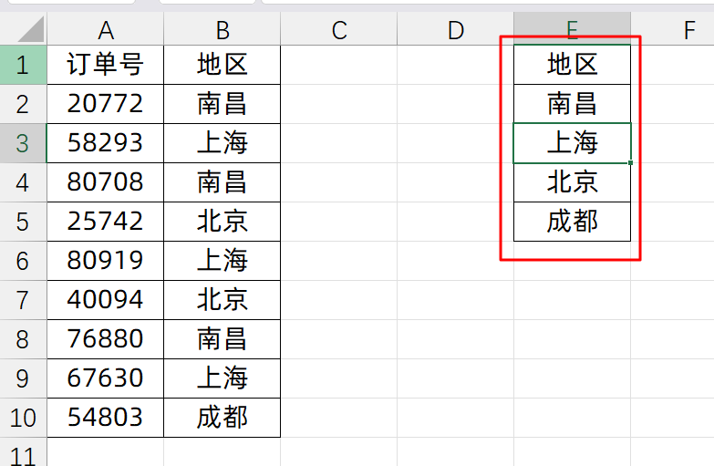 Excel中四种快速提取一列数据不重复值的方法详解-趣帮office教程网