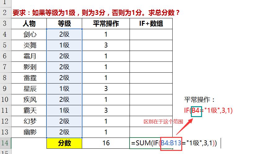 Excel绝技揭秘：IF函数插上数组翅膀，数据处理秒变高手-趣帮office教程网