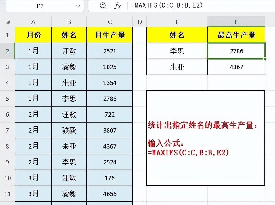 excel中IFS、MAXIFS和MINIFS的常用用法和实例详解-趣帮office教程网