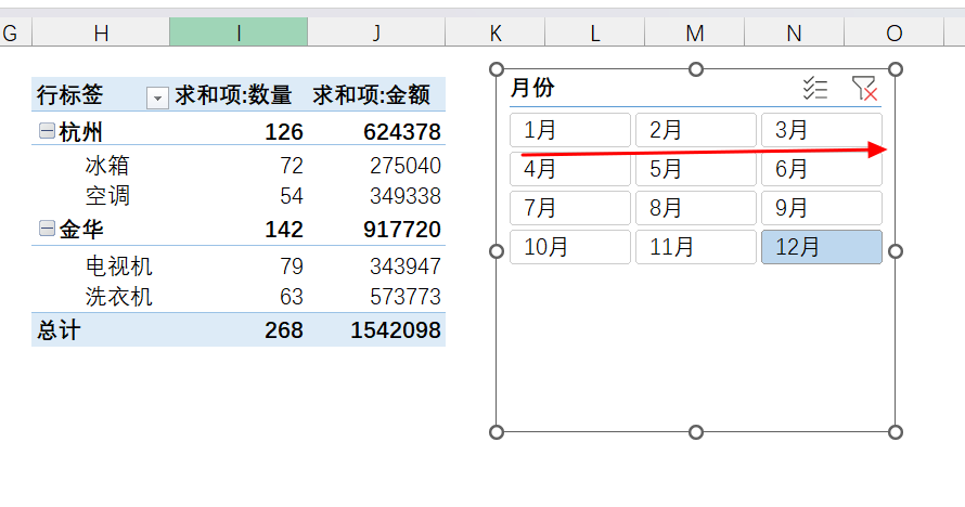 Excel中使用数据透视表切片器进行数据筛选操作的3个小技巧-趣帮office教程网