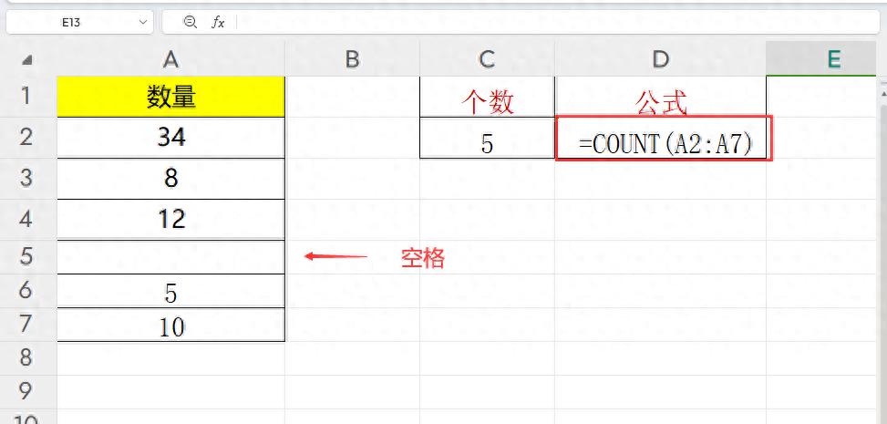 excel中COUNT系列函数用途和基础操作介绍-趣帮office教程网