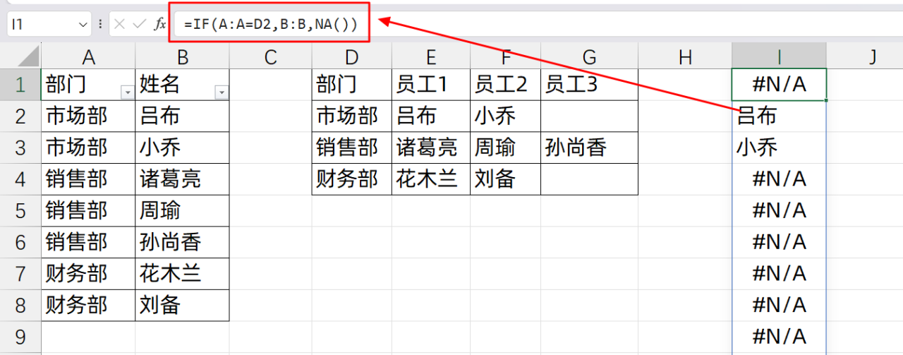 Excel中实现一对多匹配的3个方法详解-趣帮office教程网