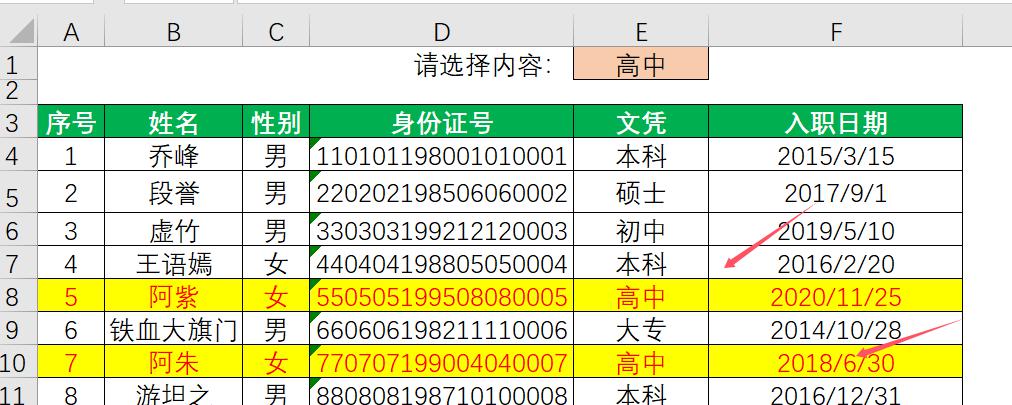 excel条件格式设置醒目高亮显示相关数据-趣帮office教程网