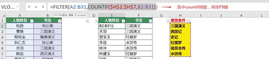 excel中FILTER+COUNTIF函数组合解决数据筛选难题-趣帮office教程网