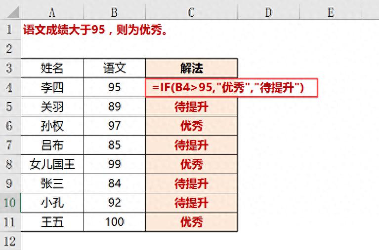 excel条件判断IF函数与IFS函数的用法和实例介绍-趣帮office教程网