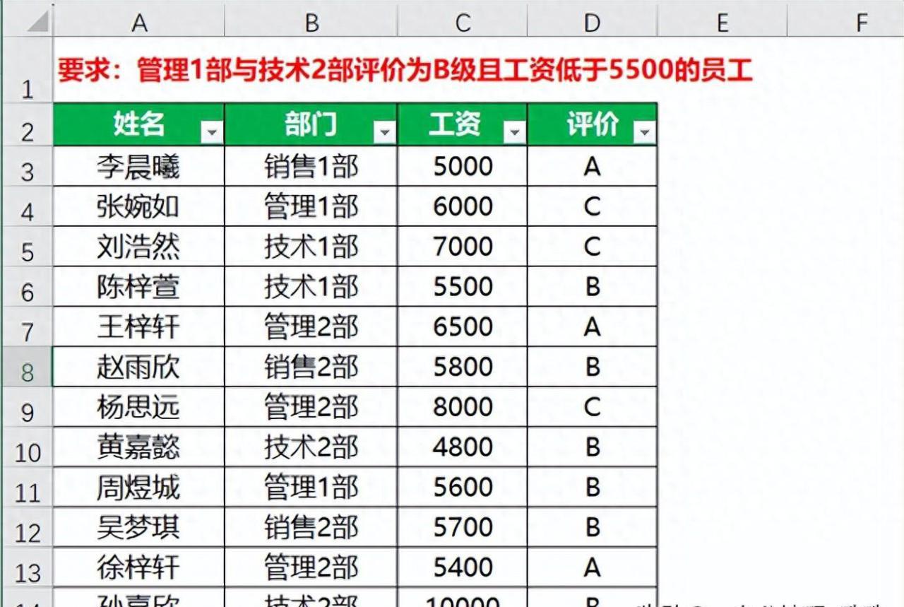 Excel技巧深度剖析：传统筛选与高级筛选之比较-趣帮office教程网