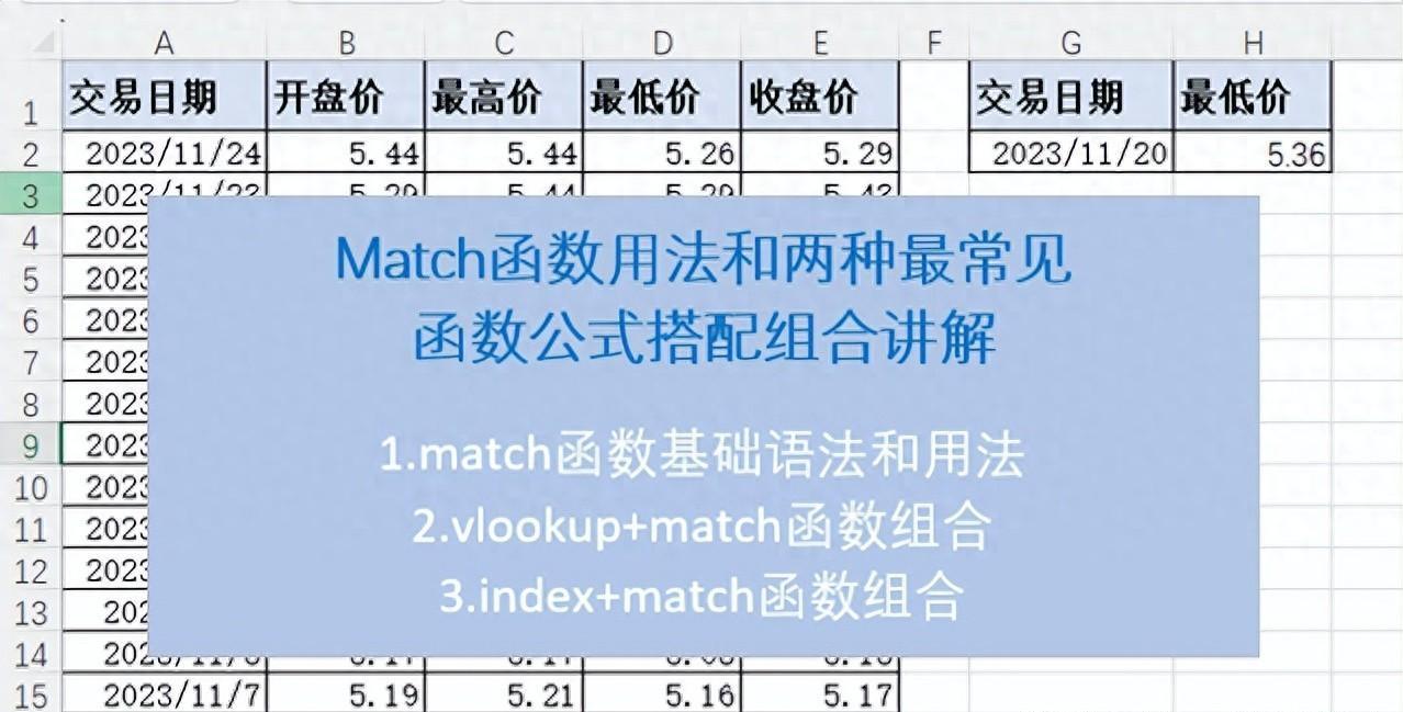 excel match函数使用方法详解-趣帮office教程网