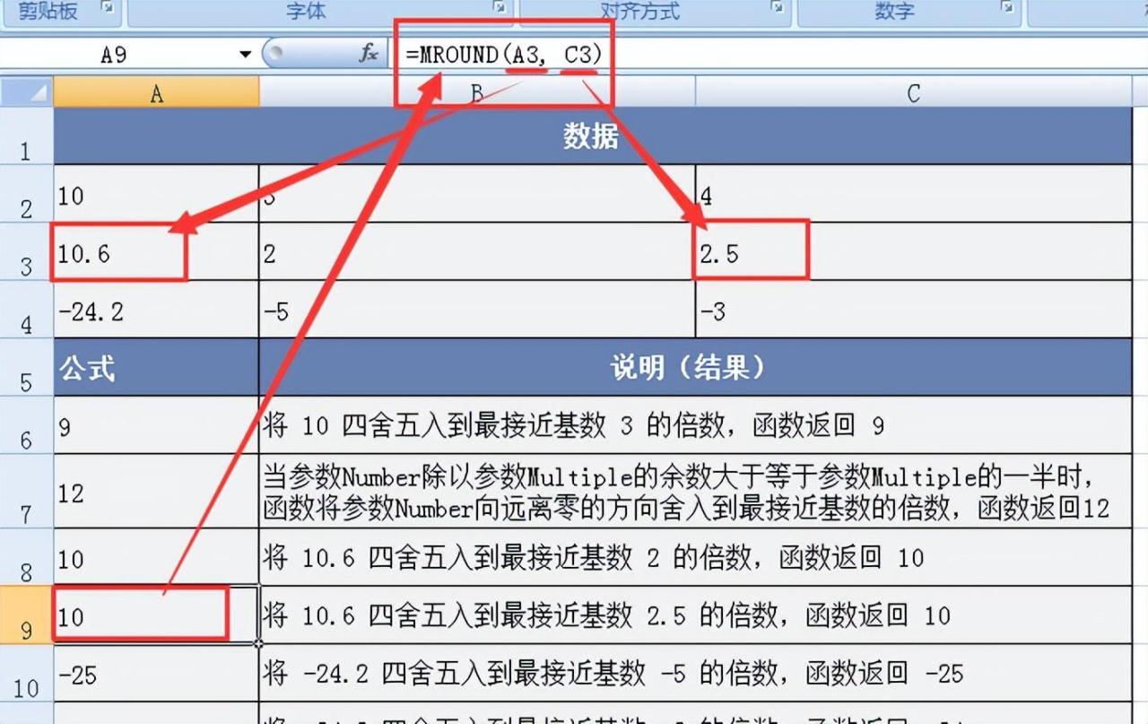 excel中mround函数用法和实例介绍-趣帮office教程网