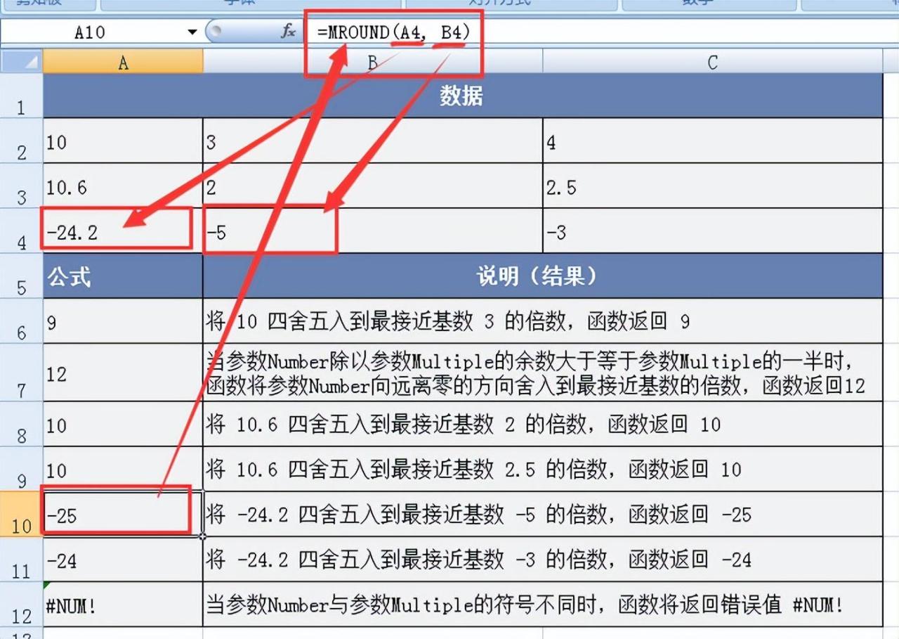 excel中mround函数用法和实例介绍-趣帮office教程网