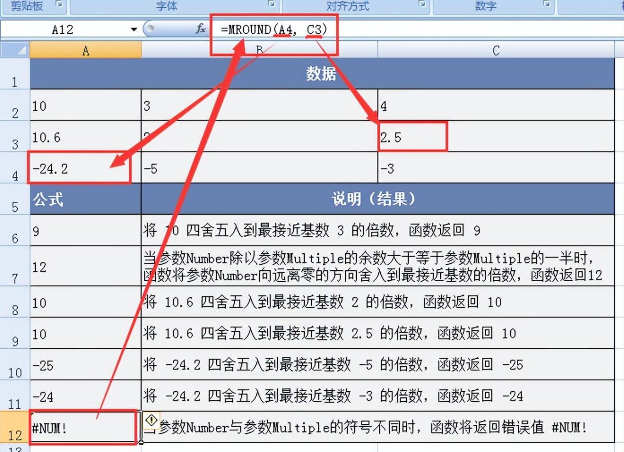 excel中mround函数用法和实例介绍-趣帮office教程网