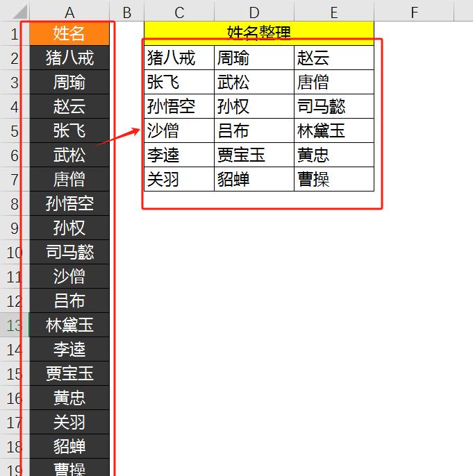 excel实用小技巧：把一列数据合并到一个单元格及拆分成多行多列-趣帮office教程网