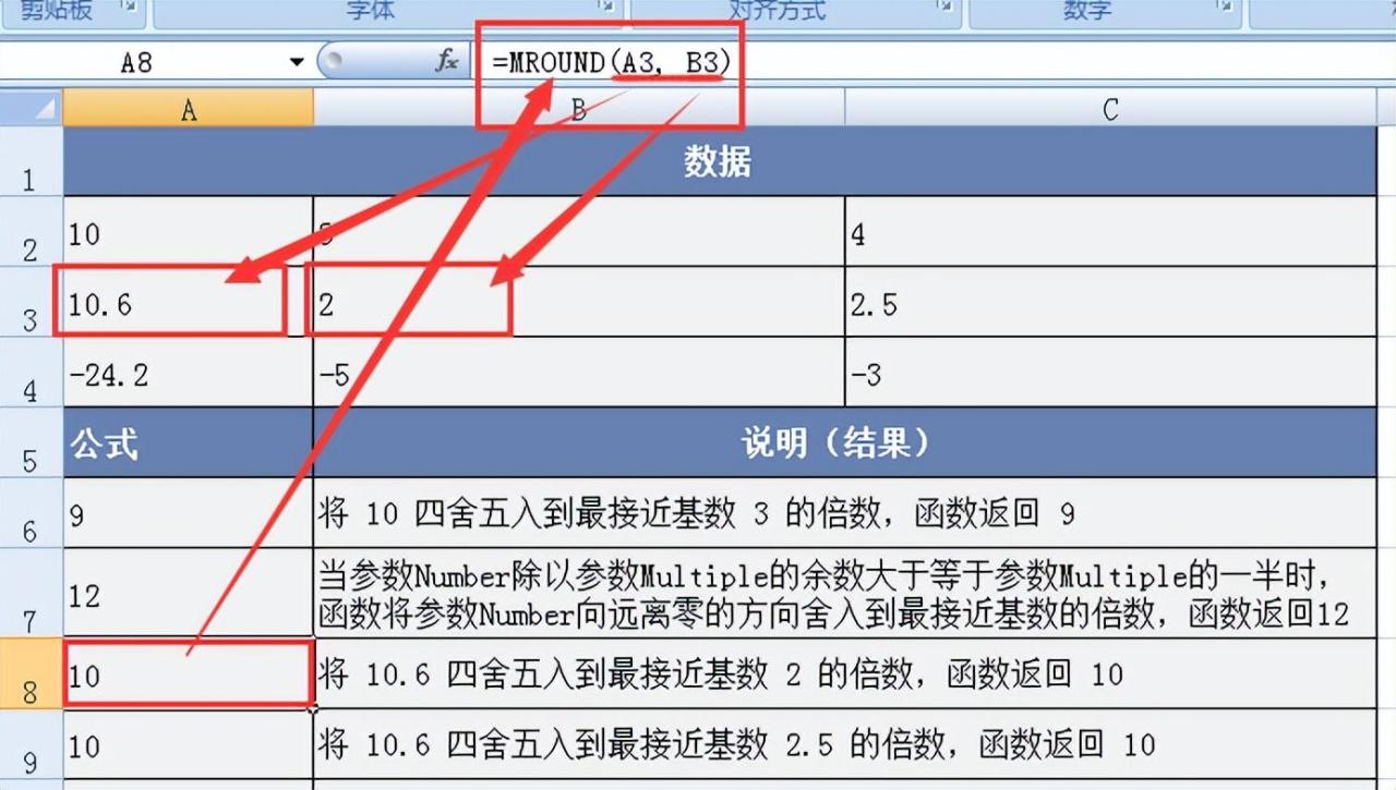 excel中mround函数用法和实例介绍-趣帮office教程网