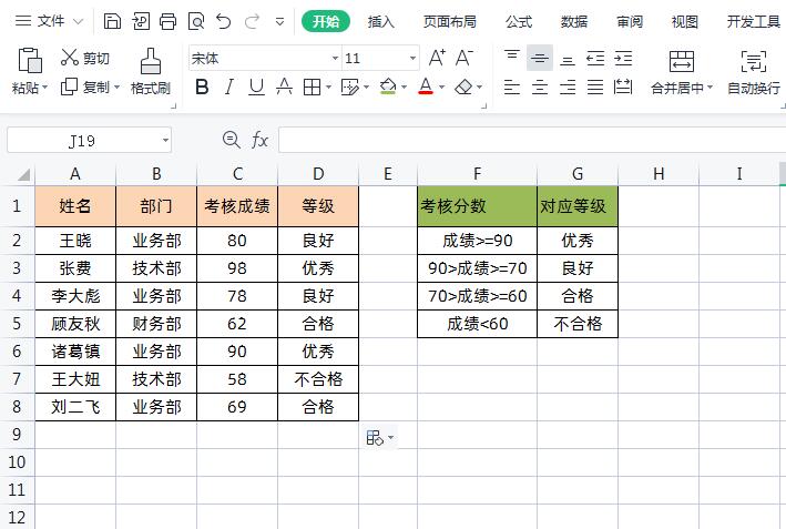 excel判断一个值是否在一个区间内，用IFS函数简直是太简单了-趣帮office教程网