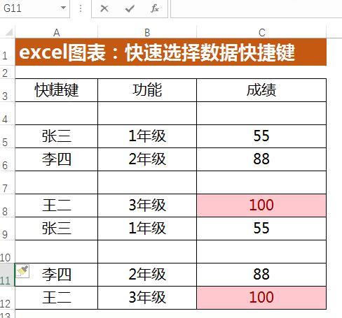 excel中快速选择数据区域的多种方法-趣帮office教程网