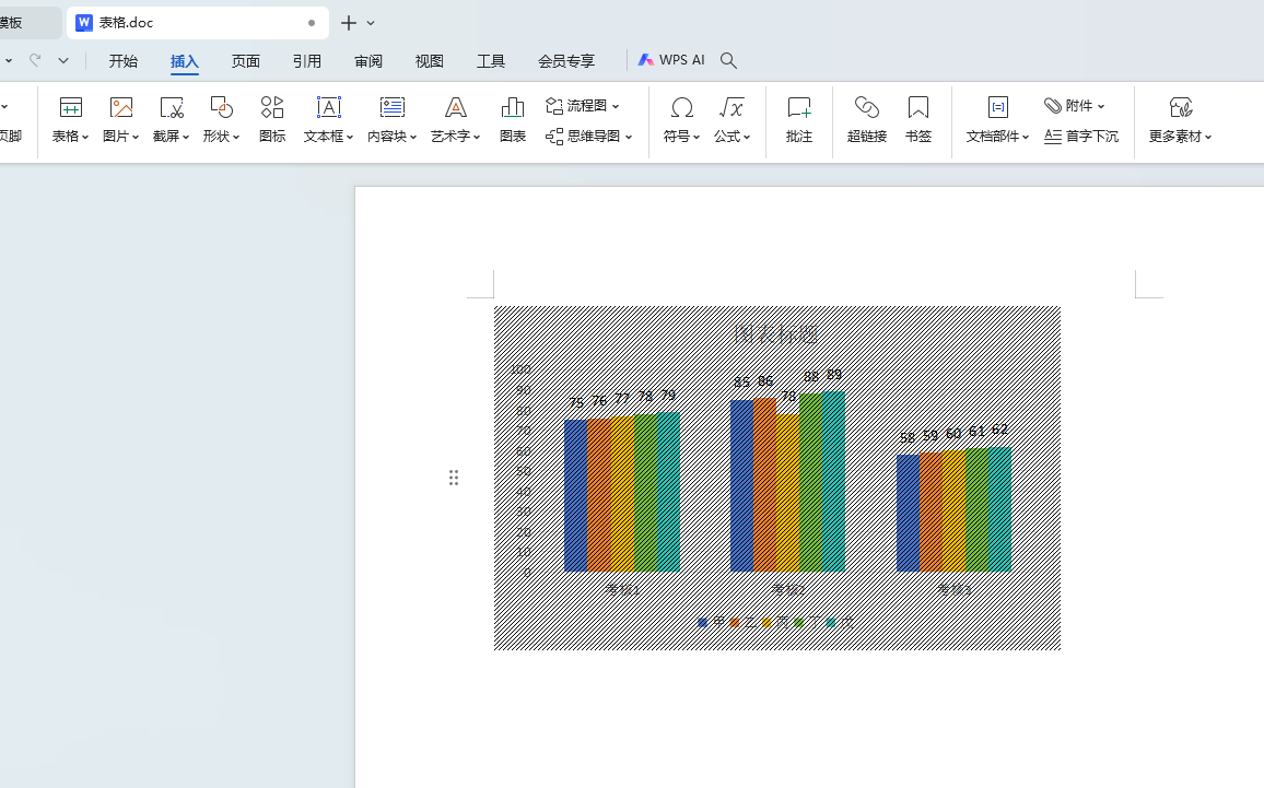 在WPS文档中插入和修改图表的方法-趣帮office教程网