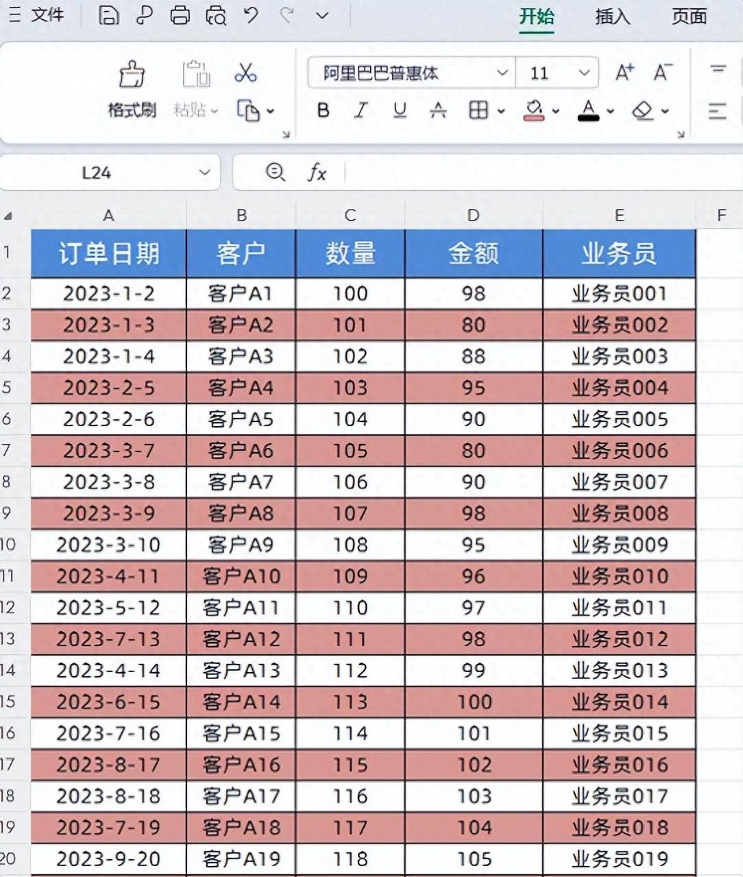 excel表格隔行配色技巧,excel表格隔行批量填充颜色的方法-趣帮office教程网