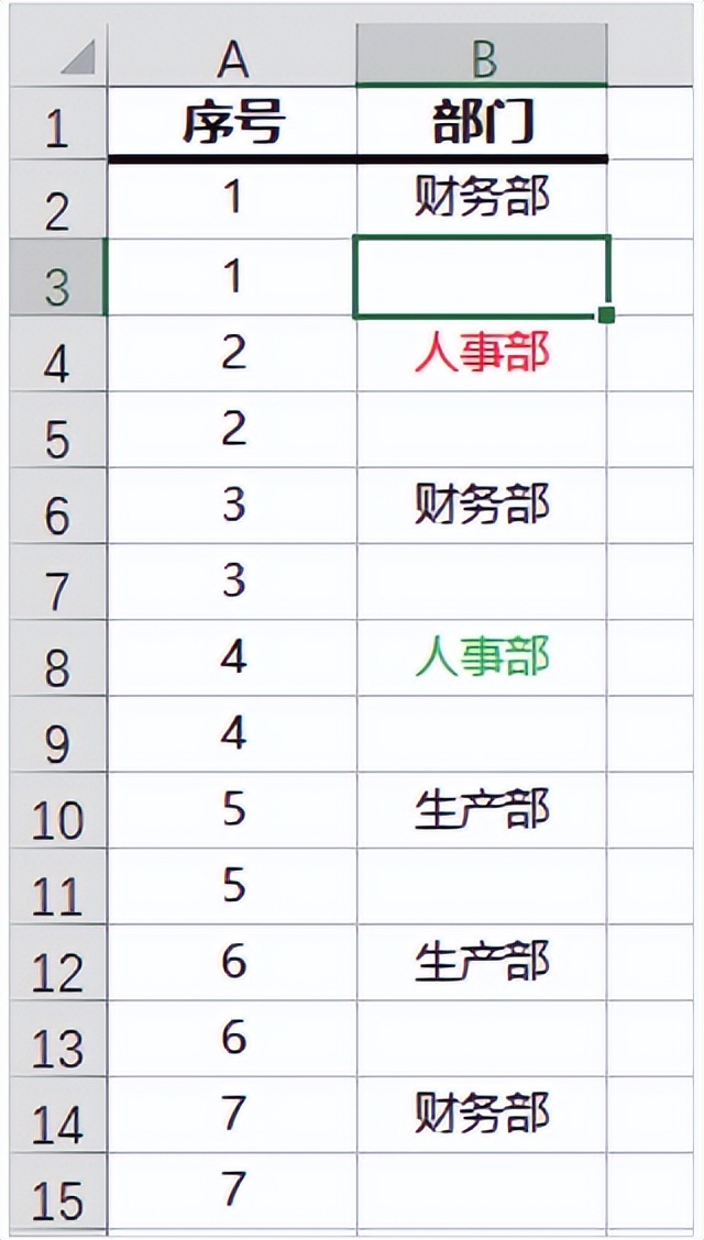 Excel中巧用排序功能每隔一行插入一行空行的操作方法-趣帮office教程网