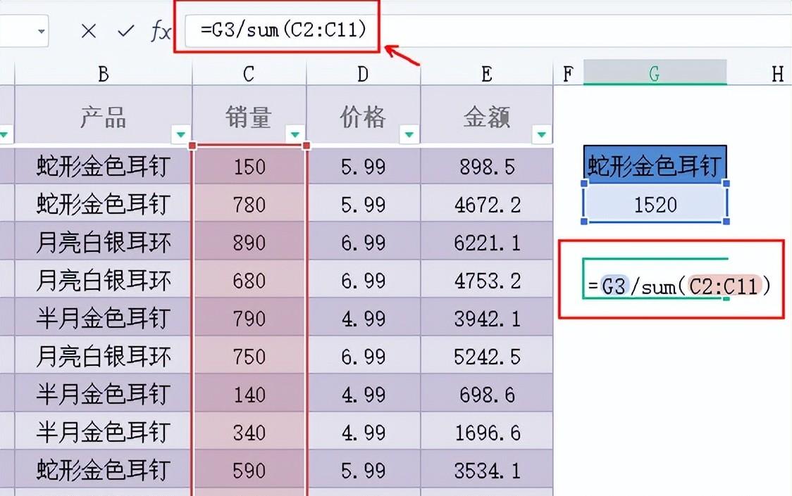 Excel中百分比计算公式及相关操作要点-趣帮office教程网