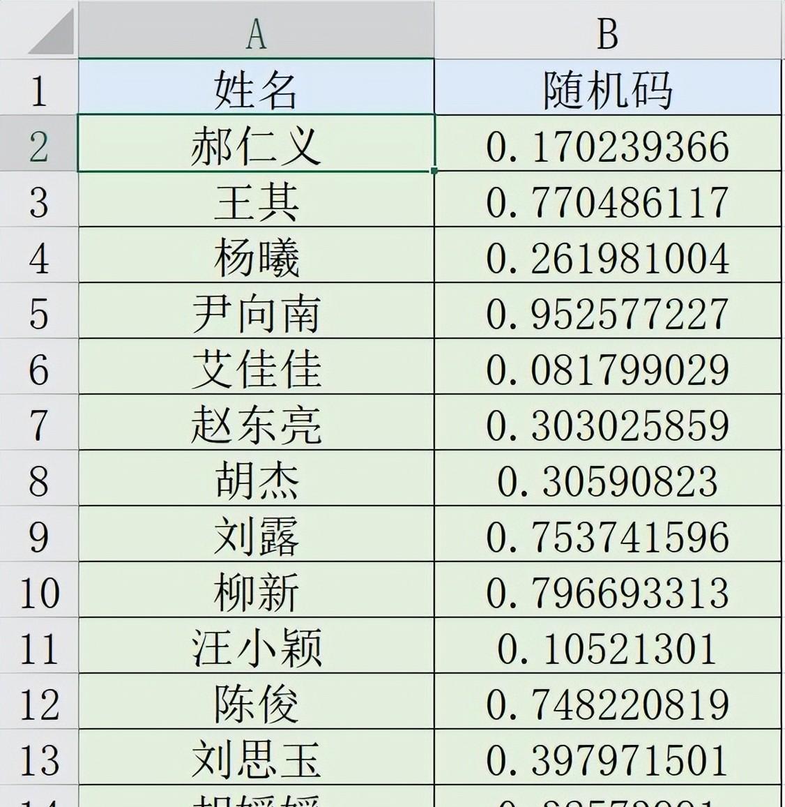 Excel中利用Rand函数实现随机排序的实用方法-趣帮office教程网