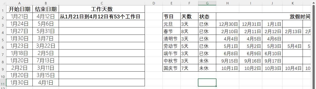 Excel中精准统计工作日天数的方法-趣帮office教程网