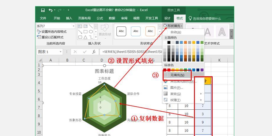 excel雷达图的制作方法和步骤详解-趣帮office教程网