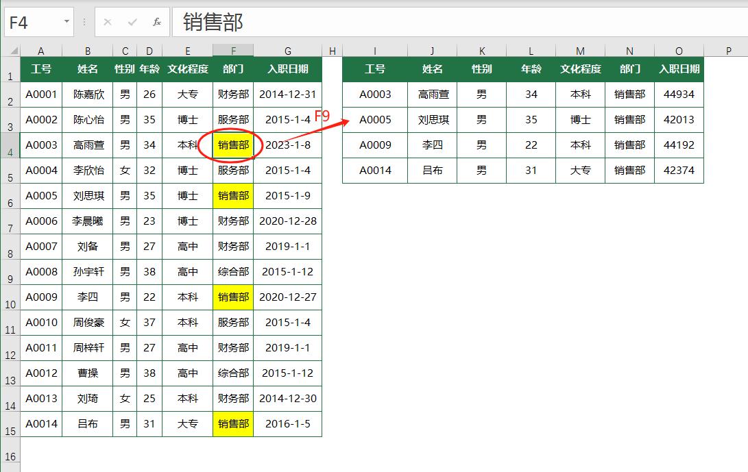 Excel数据筛选，原来可以这么简单—FILTER+CELL函数用法解析-趣帮office教程网