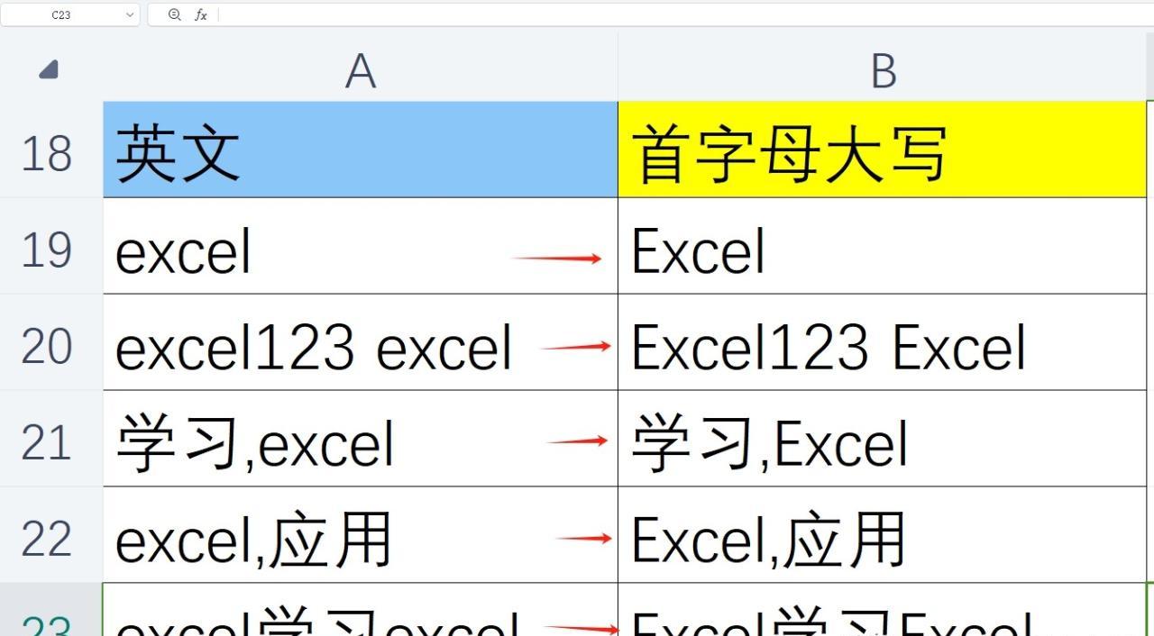 excel表格中英文字母大小写转换的实用技巧-趣帮office教程网