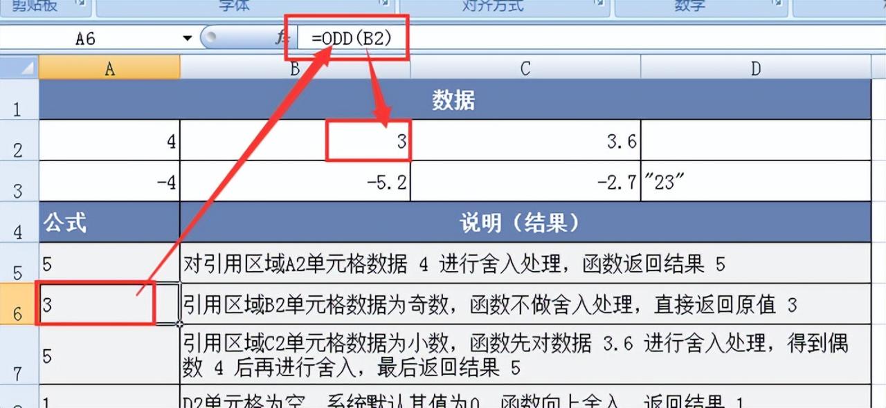 解析Excel的ODD函数：数值向上舍入为奇数的利器-趣帮office教程网