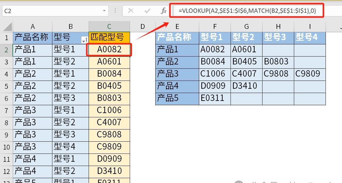 Excel中多行多列多条件查找且返回匹配值的公式应用技巧-趣帮office教程网