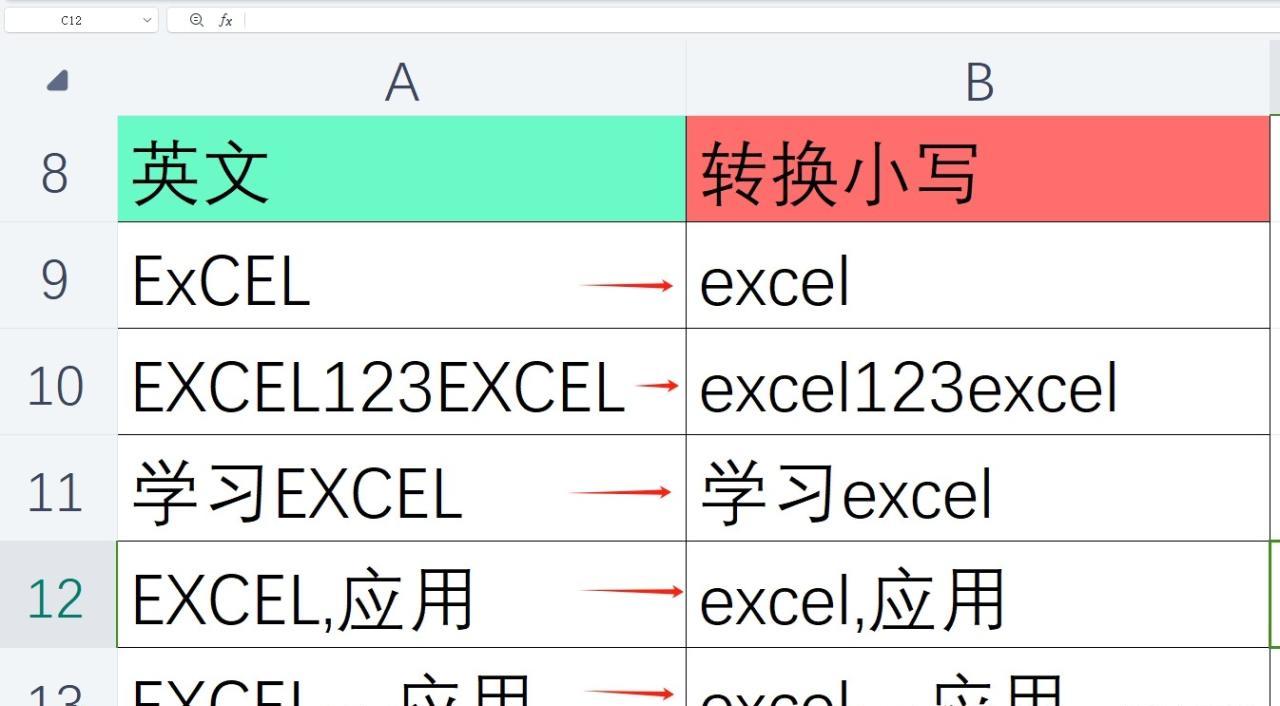 excel表格中英文字母大小写转换的实用技巧-趣帮office教程网